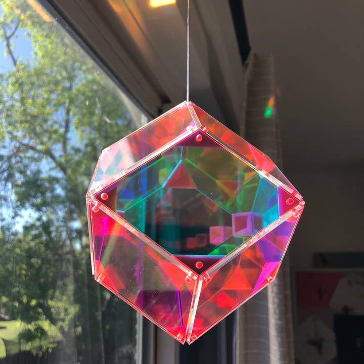 So Very Lovely - Wholesale Suncatcher - Iridescent Rhombic Dodecahedron Light Catcher1