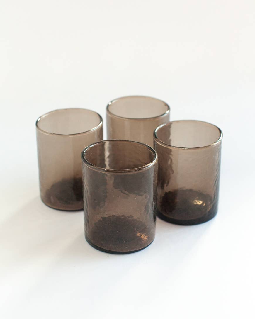 Creative Women - Vente Verre/tasse - Verres soufflés à la main avec finition martelée | Lot de 44