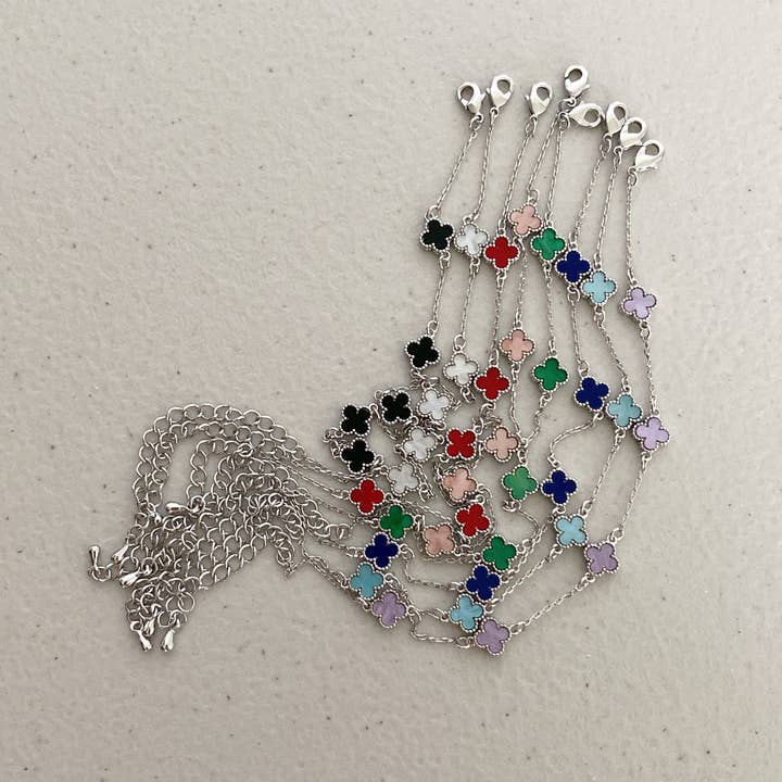 musthavemustget - Wholesale Link & Chain Bracelet - Clover Leaf Mini Bracelet