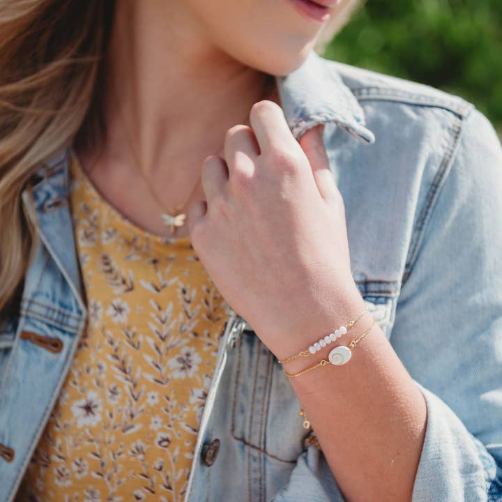 SALTY CALI - Vente Bracelet de perles - Shiva Bolo ~ Coquilles salées4