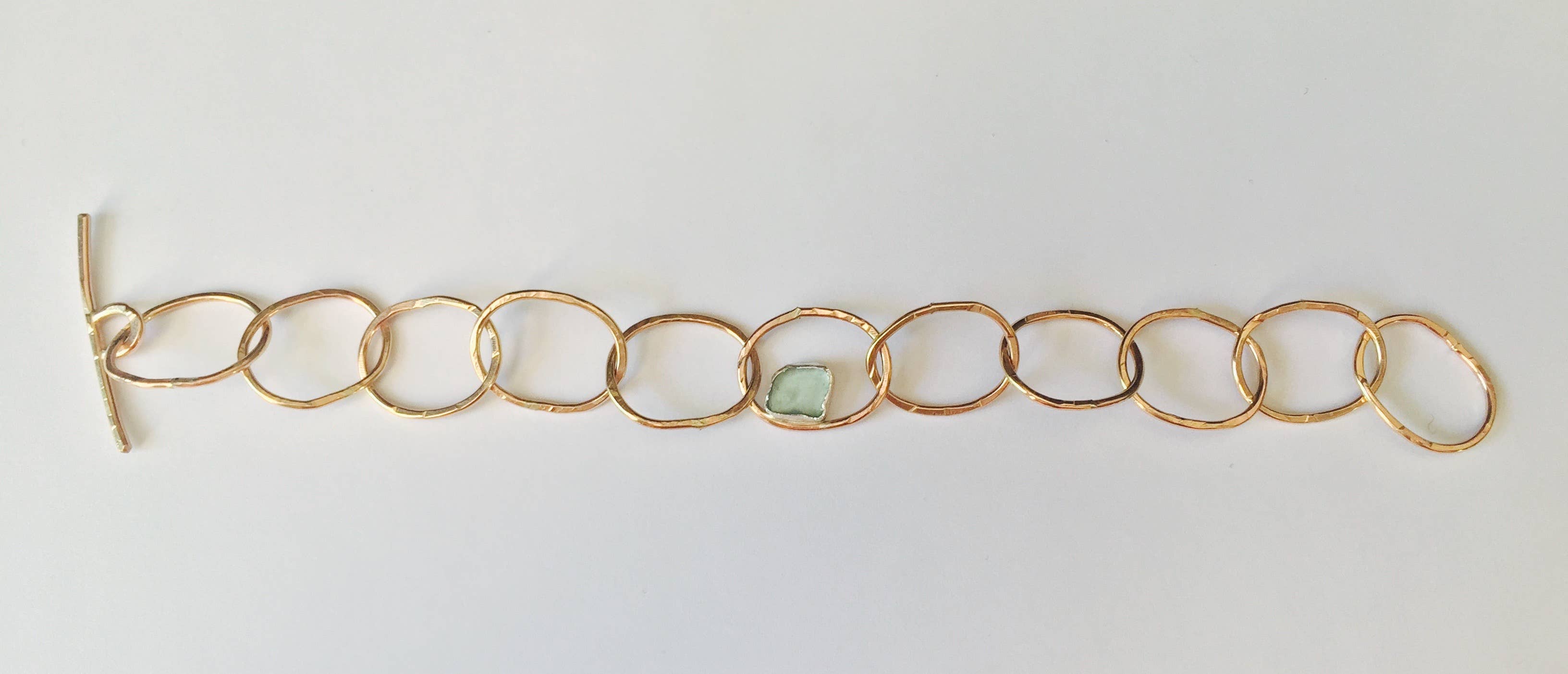 La Soucique Studio Metalsmithing - Wholesale Charm/Dangle Bracelet - Perelle Charmed Seaglass Bracelet3