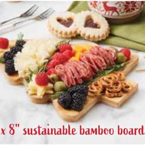 Merchandise Unlimited - Wholesale Christmas Decoration - Christmas Home, Holiday Tree Bamboo Chopping Board 9x7