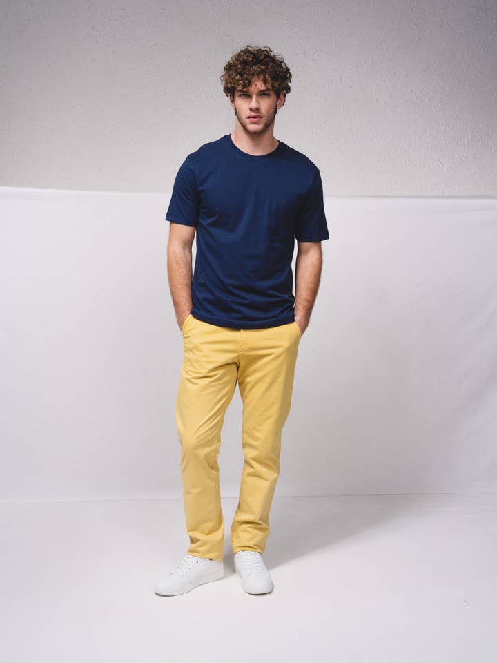 238555 - Basic t-shirt with embroidery for wholesale by SMF