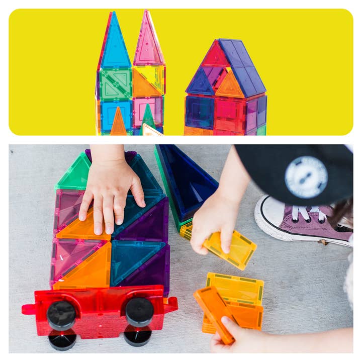 PicassoTiles - Wholesale Toy Car/Truck - Kids - PicassoTiles 2PK Magnetic Tile Building Set6