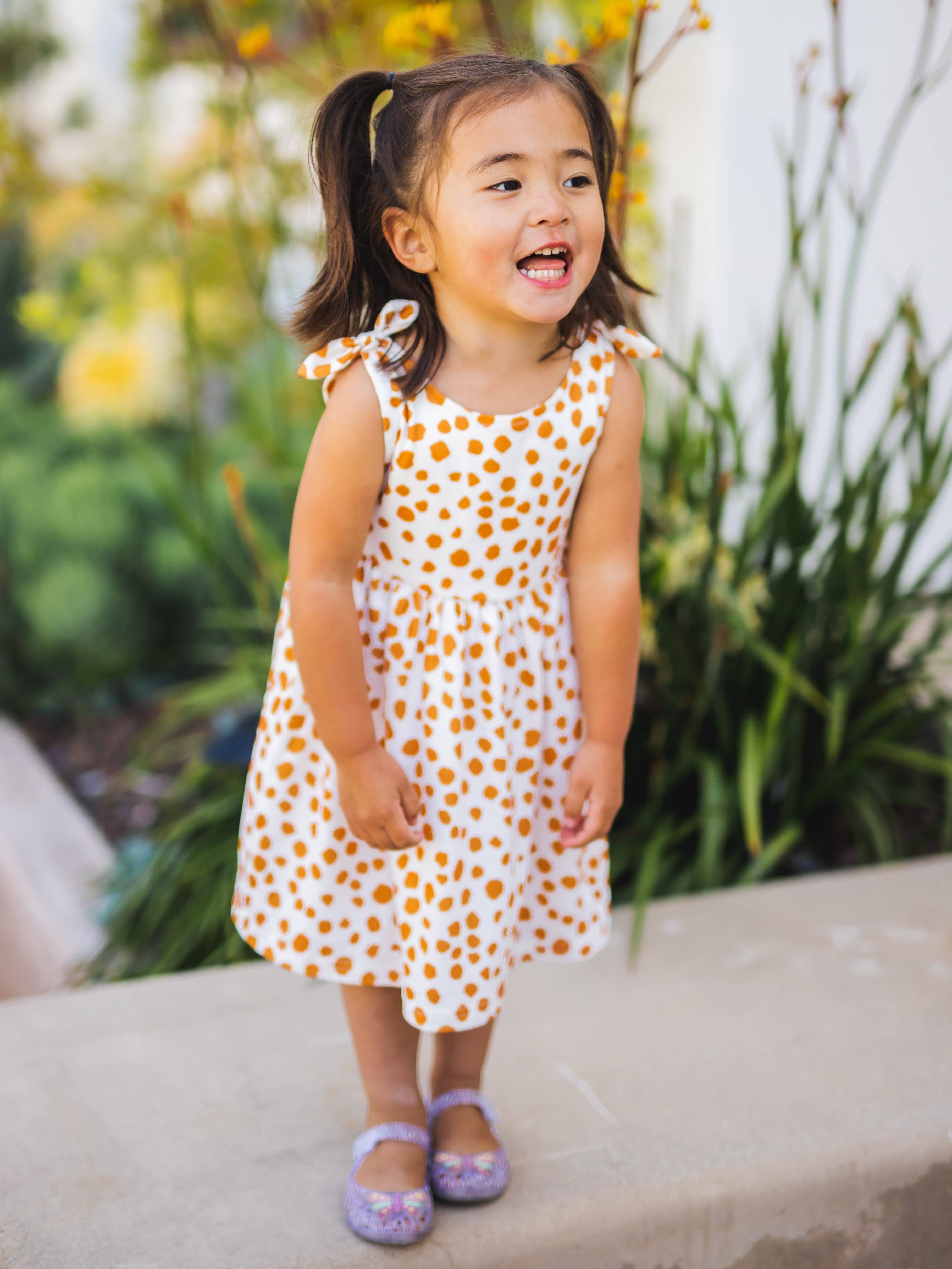 Tickled Teal - Wholesale Dress - Kids - Knotted Shoulder Tank Little Girls Dress13