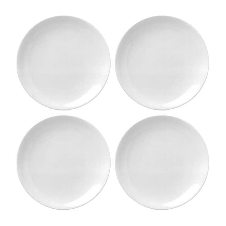 Porcelain Delta-Coupe dia.10.75" Round White Porcelain Plate (Set of 4) for wholesale by TURGLA HOME