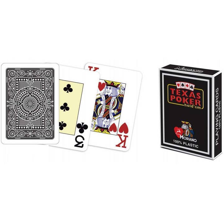 Cardshouse - Wholesale Playing Cards - Modiano Texas Poker Hold Em Playing Cards (Black)3