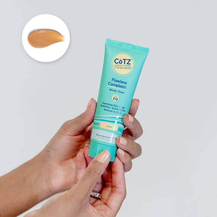 CoTZ The Healthier Sunscreen - Wholesale Sunscreen - Flawless Complexion SPF 50 Richly Tinted3
