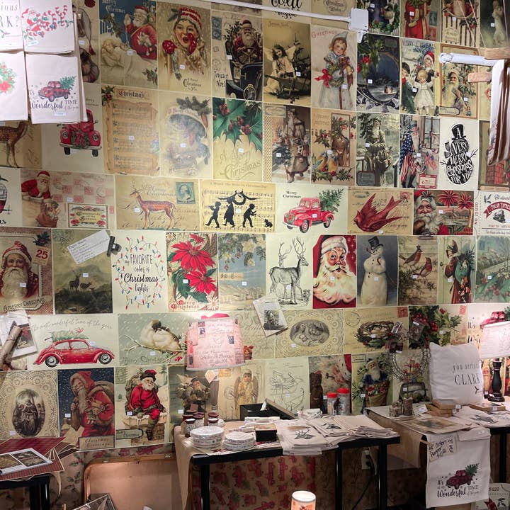Monahan Papers - Wholesale Flat Wrap - Assorted 11" x 17" 50 Piece Christmas Papers Collection