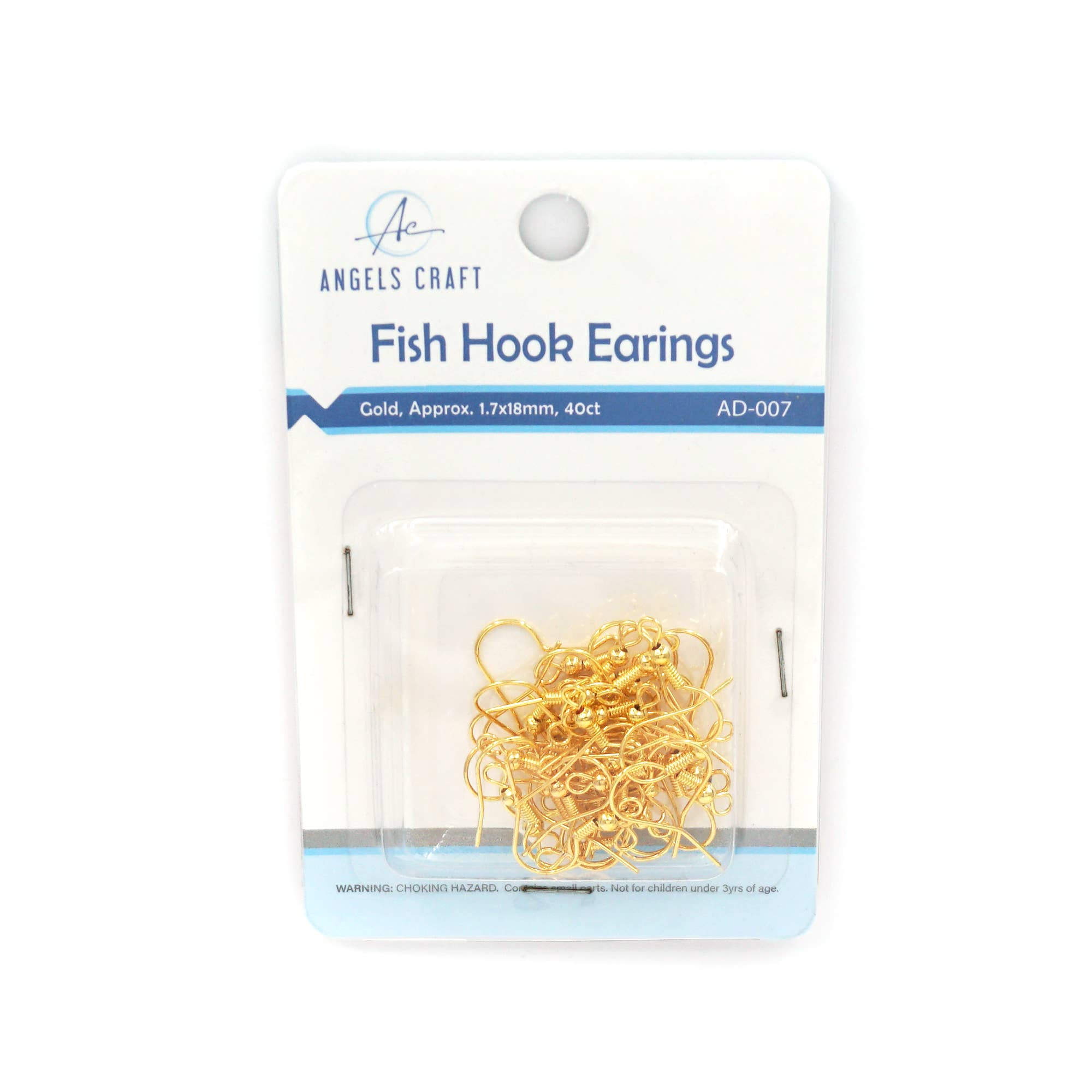 Angels Craft - Wholesale Craft Supplies - Alloy Fish Hook Earring 40ct (2 colors available)0