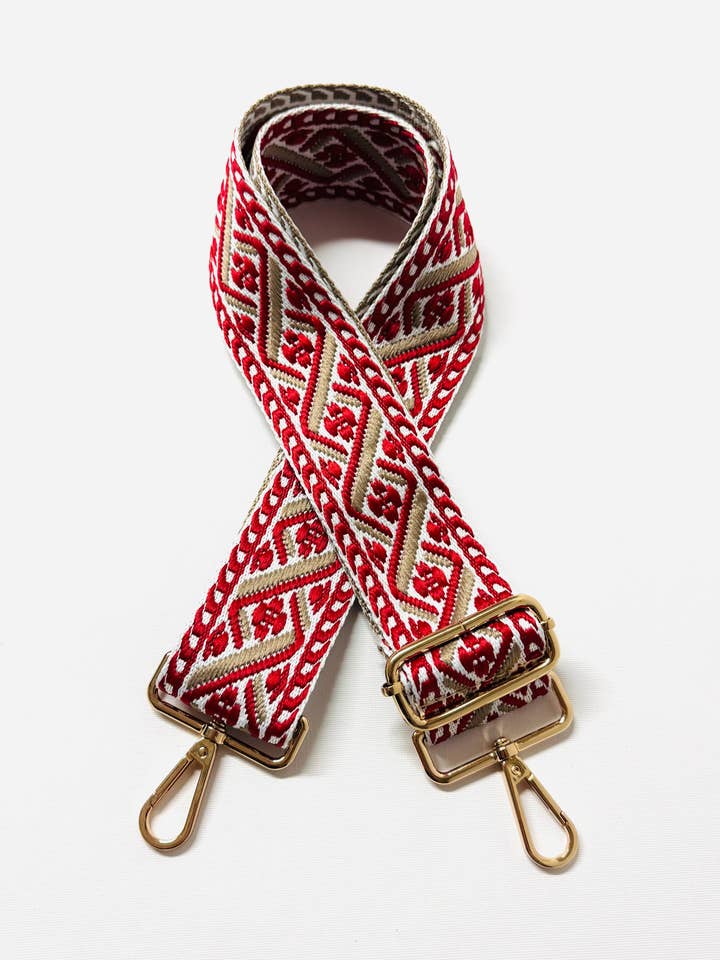 Cassette - Motif Adjustable Strap for Handbags Red for wholesale by Cassette Barcelona