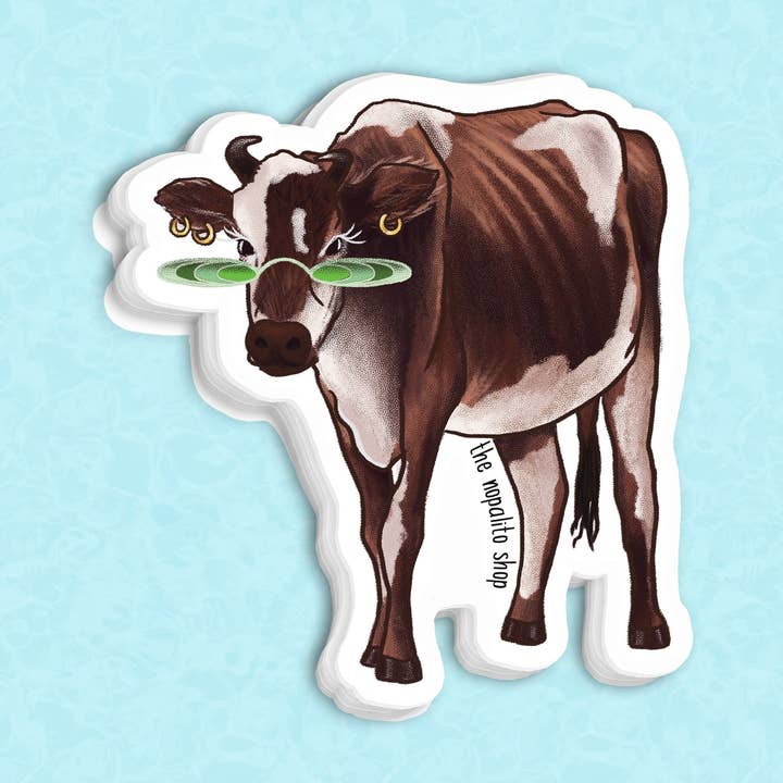 Geraldine, Vaca, Cow Sticker for wholesale by The Nopalito Shop