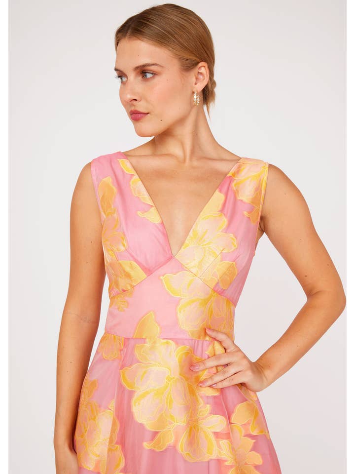 Orange Martha Gown Sorbet Peony Organza for wholesale on Faire1