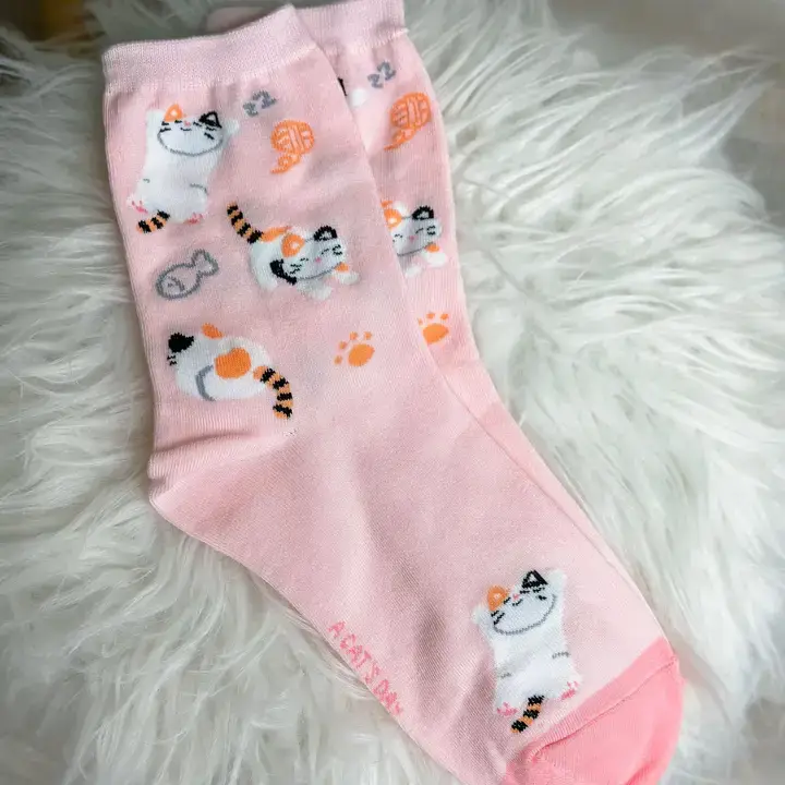 Prep Obsessed Wholesale – wholesale Socks – Women's – Cat Crew Socks2