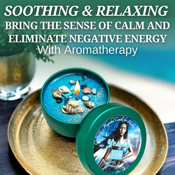 The Goddess of Flame - Wholesale Jar/filled candle - Yemaya Magic Candle8