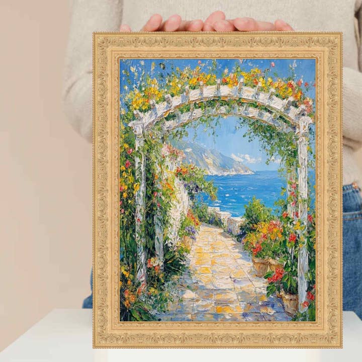 French Gold Leaf Ornate Picture Frame 22x22 frame for wholesale by Modern Memory Design Picture Frames