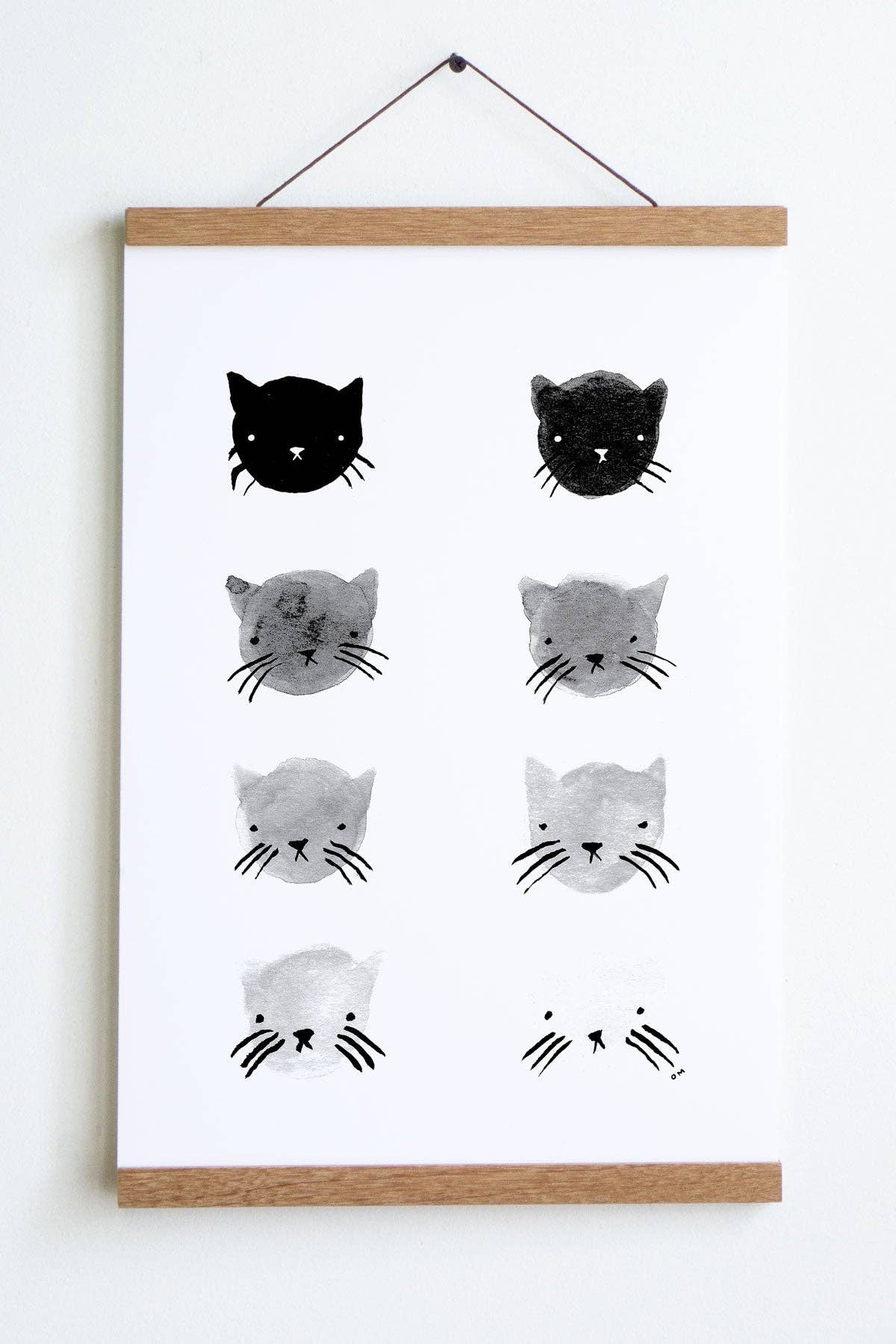 Stay Home Club - Wholesale Art Print - Greyscale Kitties Print0