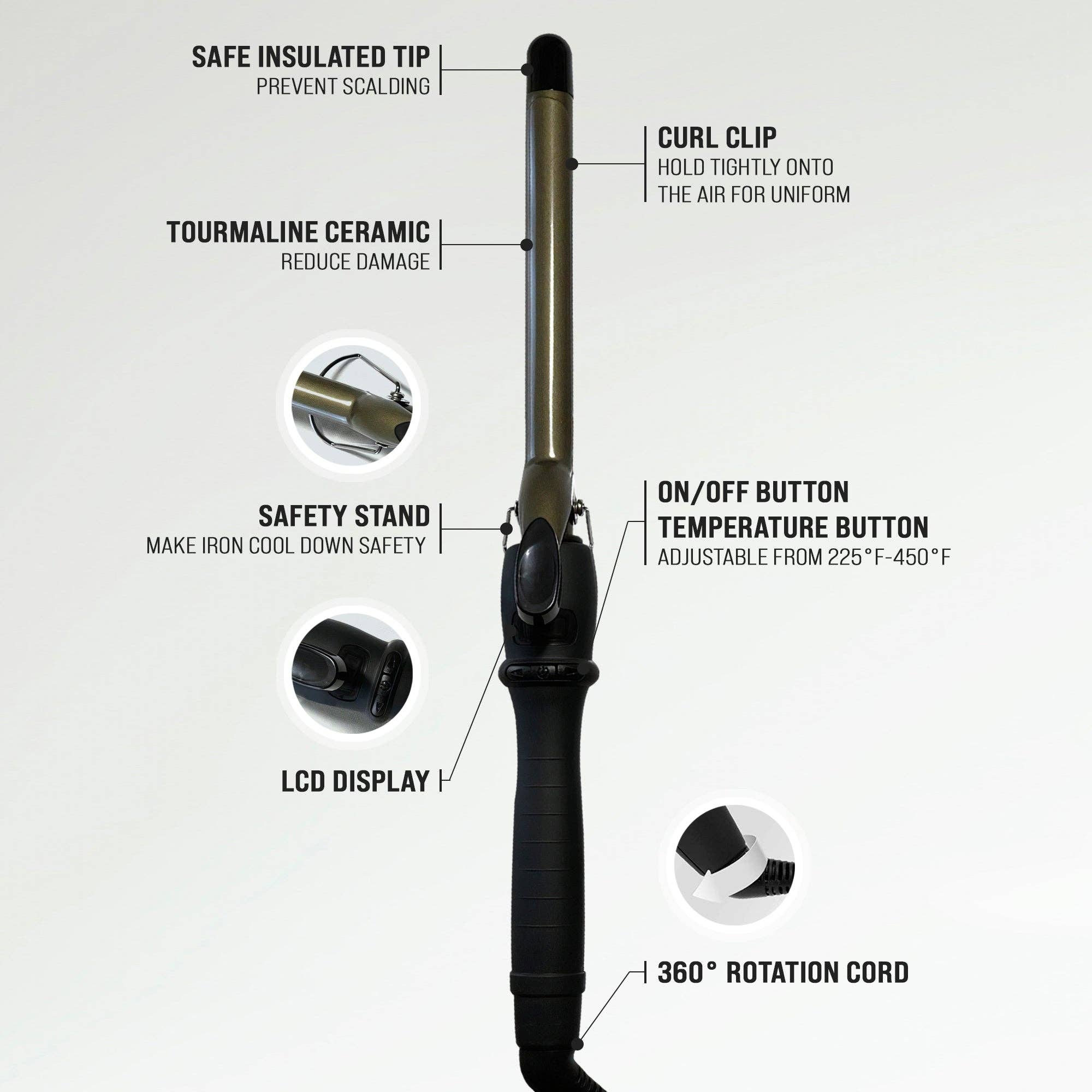 MASHELE - Wholesale Curling Iron/Wand - 19mm Small Wand Hair Curler5