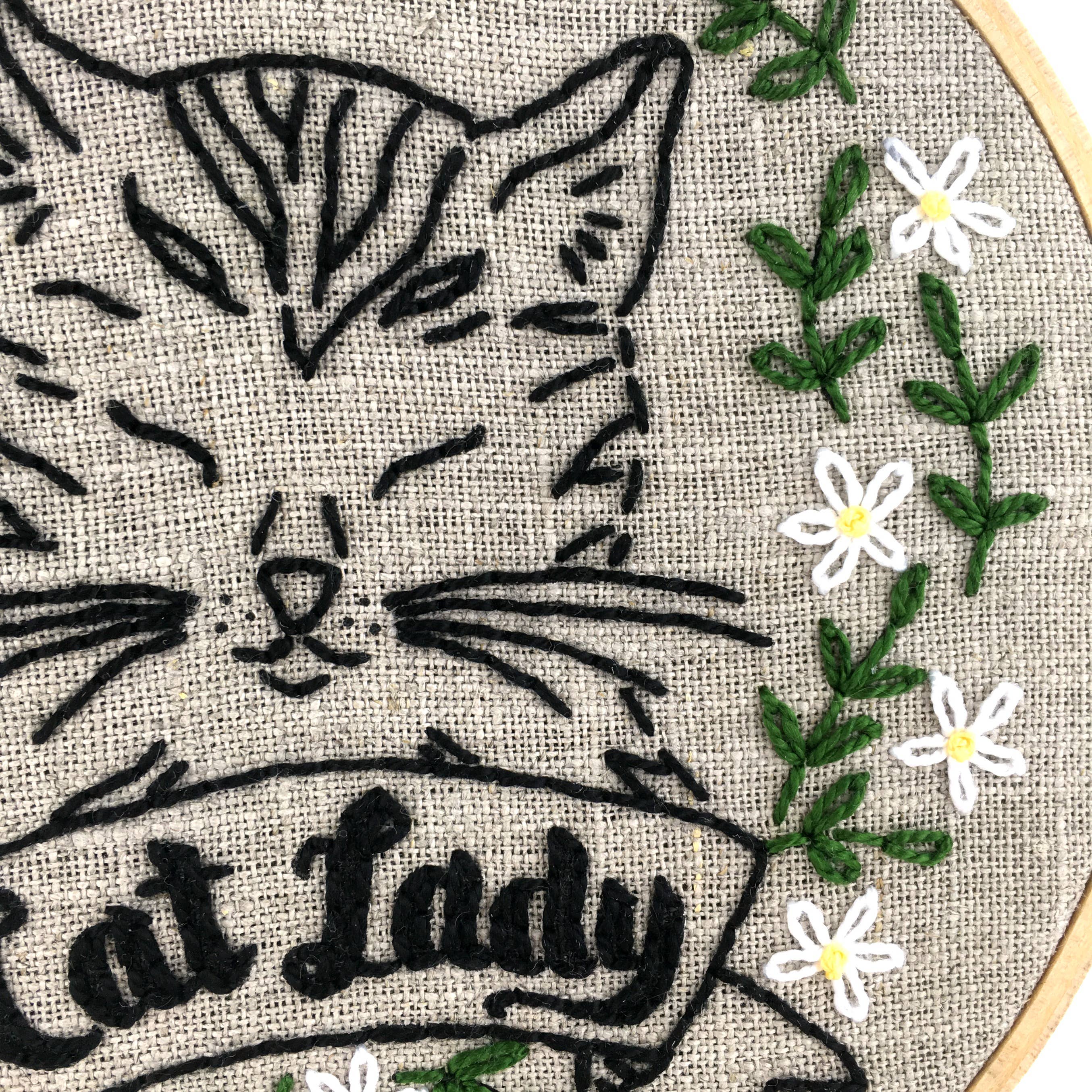 I Heart Stitch Art – wholesale Embroidery/cross-stitch supplies – Cat Lady Embroidery Kit2