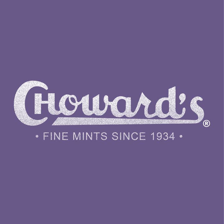 www.sweetvintagetees.com - Wholesale Screen Printed T-Shirt - Unisex - Choward's Violet Fine Mints Since 1934 Tee4