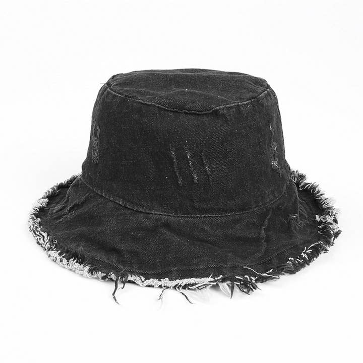 NINEXIS - Wholesale Bucket Hat - Women's - CWAH1505_VINTAGE DENIM BUCKET HAT