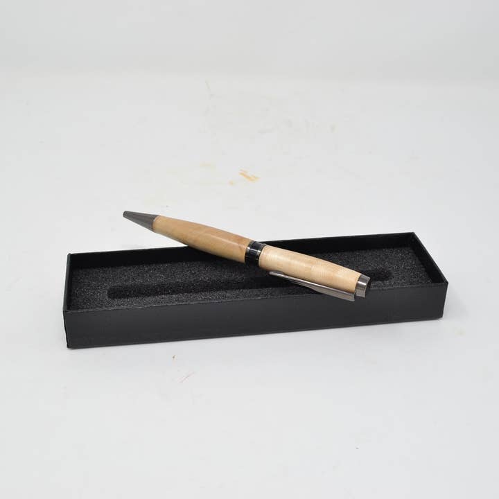 Bolígrafo de madera recargable Hornbeam, único, hecho a mano, se puede personalizar para venta al por mayor de Huizbirn