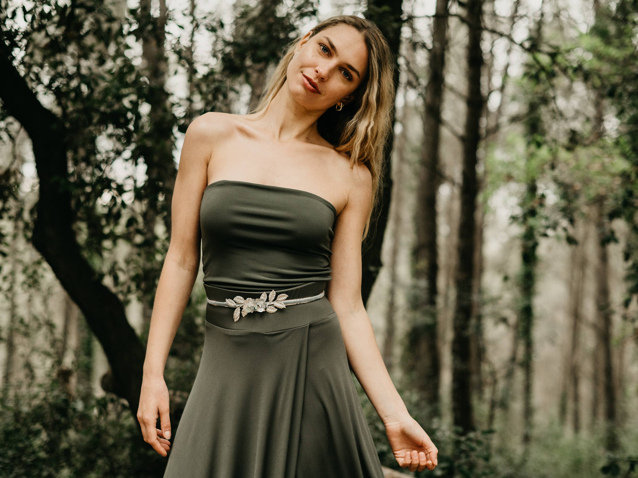 CEYLAN BCN - Vendita all'ingrosso Camicetta - Donna - Top a fascia in jersey satinato semilucido morbido - Taglia Unique & Curvy8