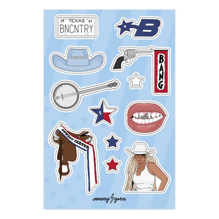 Sammy Gorin LLC - Wholesale Sticker - Bey-Haw Sticker Sheet
