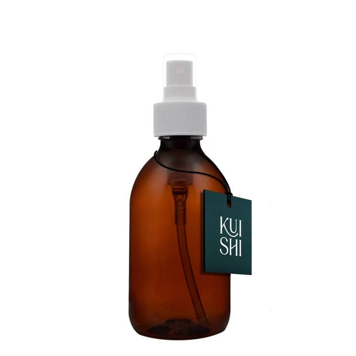 Amber Plastic Atomiser for wholesale by Ethereal Alchemy