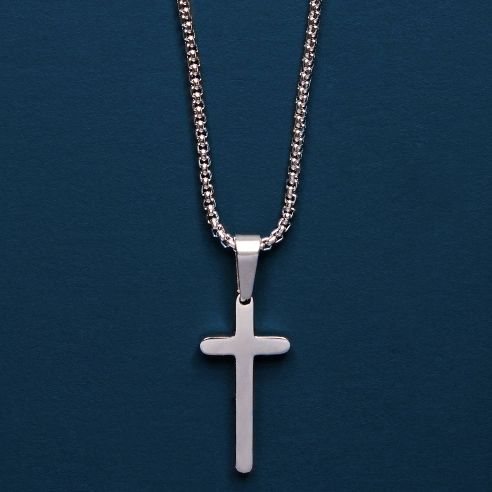 We Are All Smith - Wholesale Pendant/Charm Necklace - Mini Stainless Steel Cross Necklace3