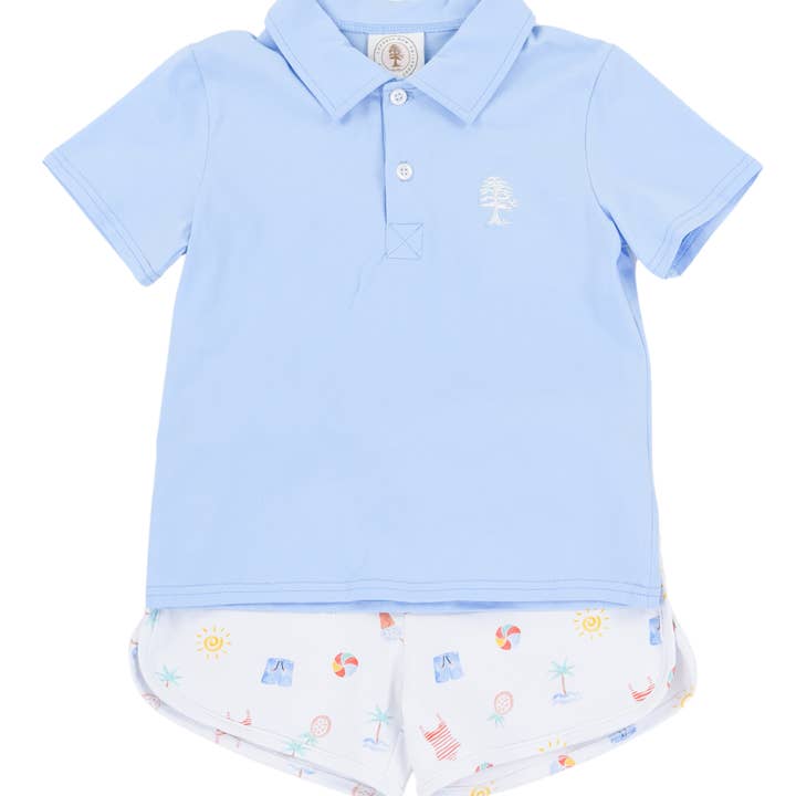 Set Polo Porter Soiree Acqua Salata per la vendita all'ingrosso da parte di Cypress Row Childrens