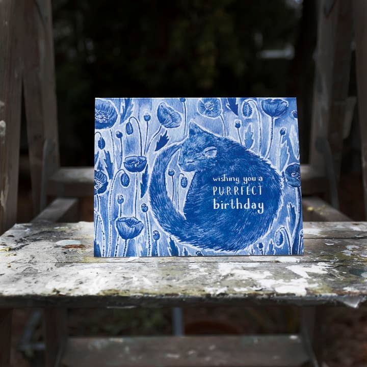 Yardia - Vente Cartes d'anniversaire - Carte d'anniversaire Cat Purrfect pour amoureux des chats2