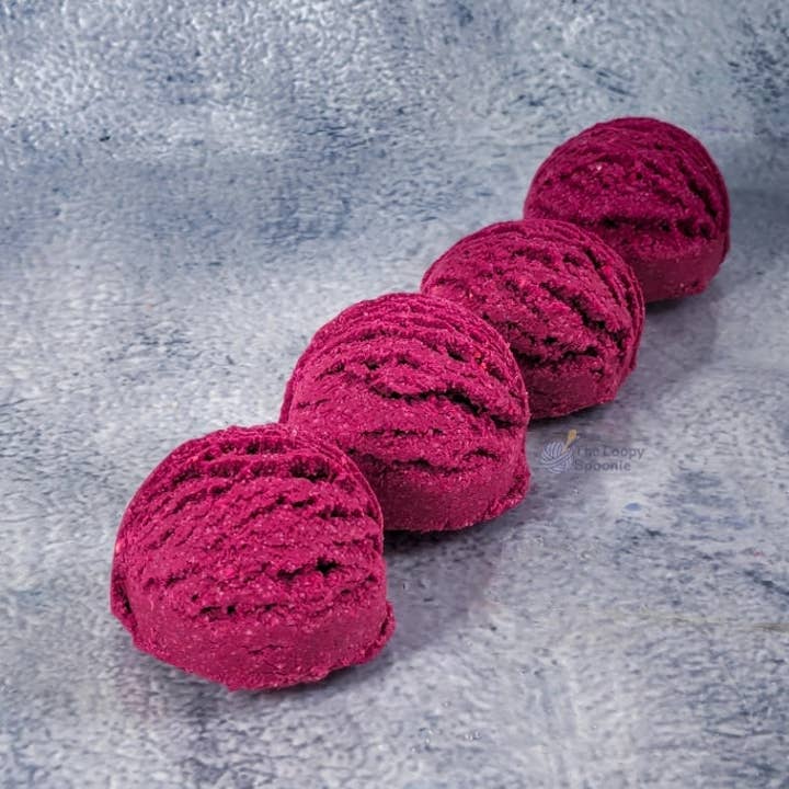 The Loopy Spoonie - Wholesale Bubble Bath - Mini Mulberry Solid Bubble Bath Scoop1