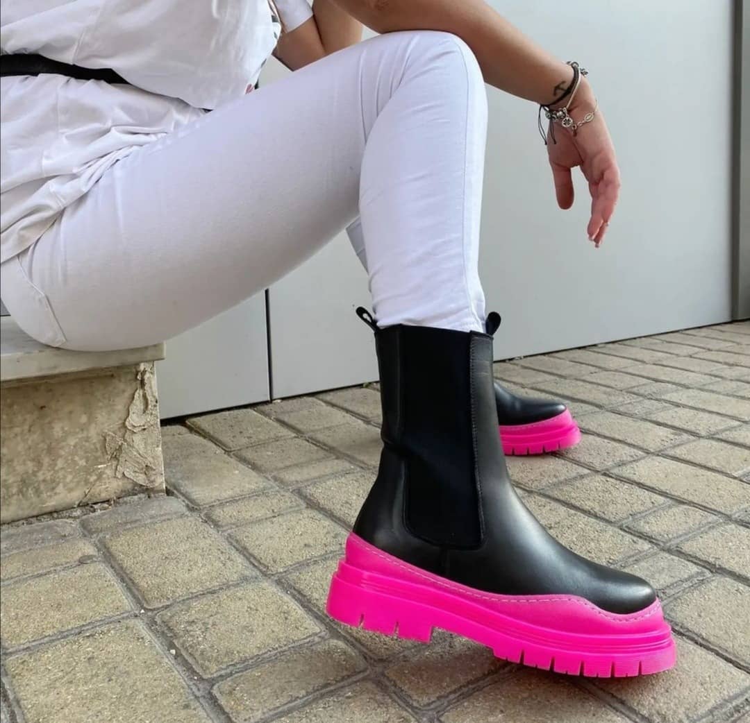 Alessandro Collection Italy – wholesale Chelseaboots – Dam – Kvinnokängor ALEX FLOU med fluorescerande sulor9