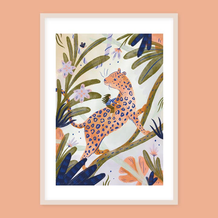 Stampa artistica leopardata per la vendita all'ingrosso da parte di Sarah von Rickenbach