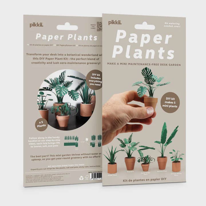 Paper Plants | DIY Origami Craft Kit for Plant Lovers for wholesale by Pikkii USA