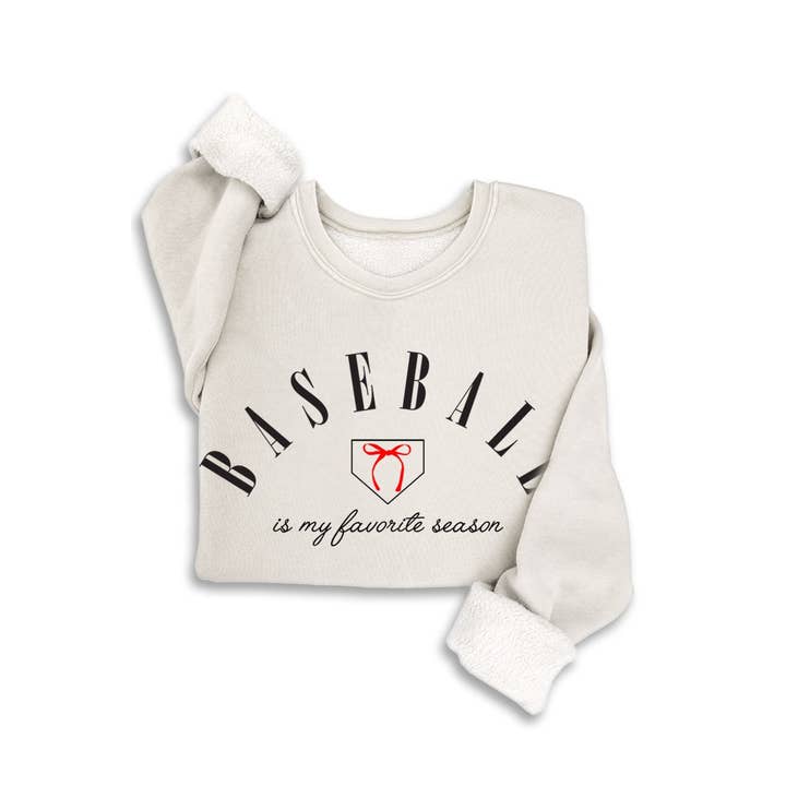 HRTandLUV - Wholesale Sweatshirt - Women's - BASEBALL MINERAL SWEATSHIRTS