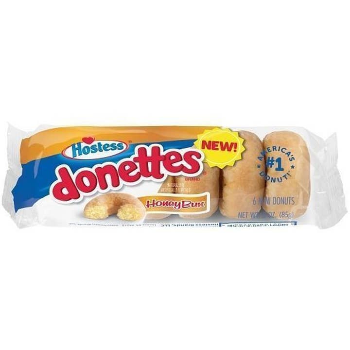 Long Island Candy Factory - Wholesale Cake - Hostess Donette Mini Donut Honey Bun 3oz 10ct SINGLE1