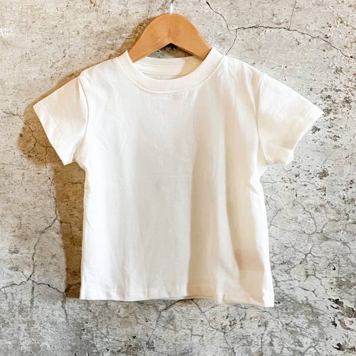T-shirt à manches courtes - Blanc antique pour la vente par Blueberri