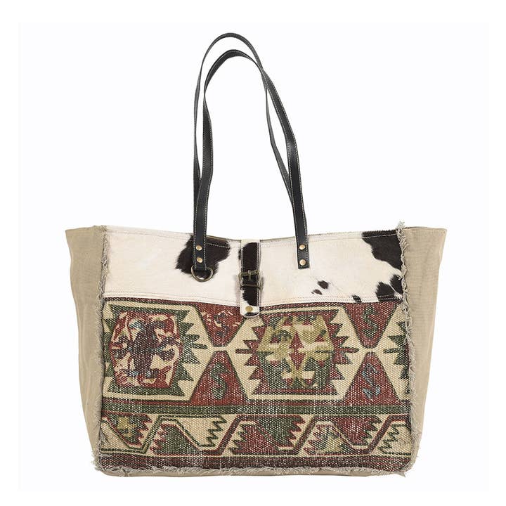 LS Western - Wholesale Weekender bag – women's - KB230 Weekender Upcycled Canvas Ladies Bag