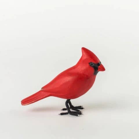 Aviologie - Wholesale Ornament - Mini Cardinal - 3”H- Hand Carved Ornament1