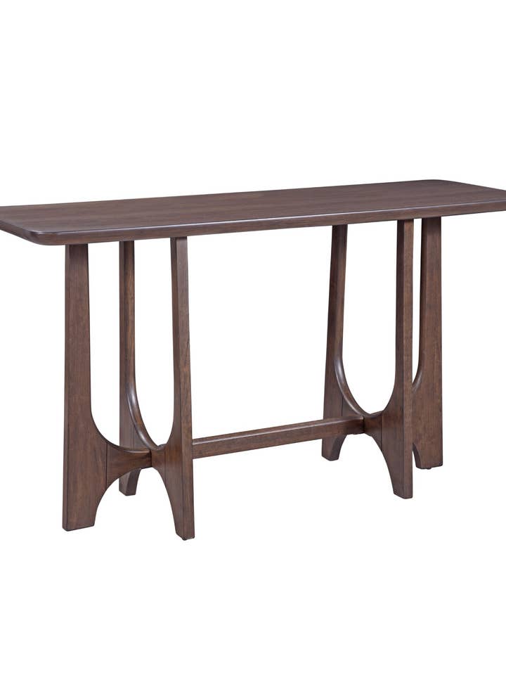 Dunnigan Brown Oak Console for wholesale by Bassett Mirror Co