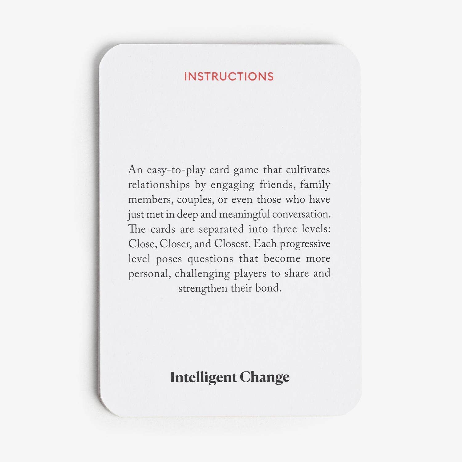 Intelligent Change - Wholesale Card Game - Get Closer Question Card Game - Bonding Conversation Starter3