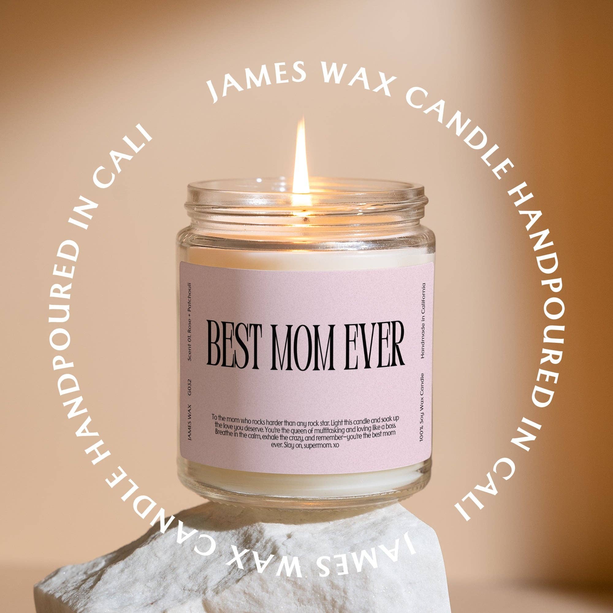 James Wax - Wholesale Jar/Filled Candle - Mother’s Day Mom Best Mom Ever Candle Mother’s Day G0322