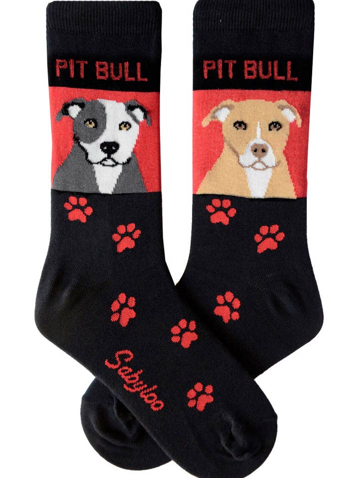 Sabyloo - Wholesale Socks - Unisex - Pit Bull Dog Socks Light