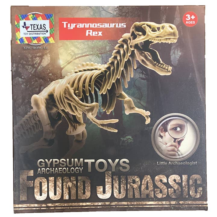 Tyrannosaurus Rex Dinosaur Dig Kit T-Rex Skeleton Toy Set for wholesale by Texas Toy Distribution