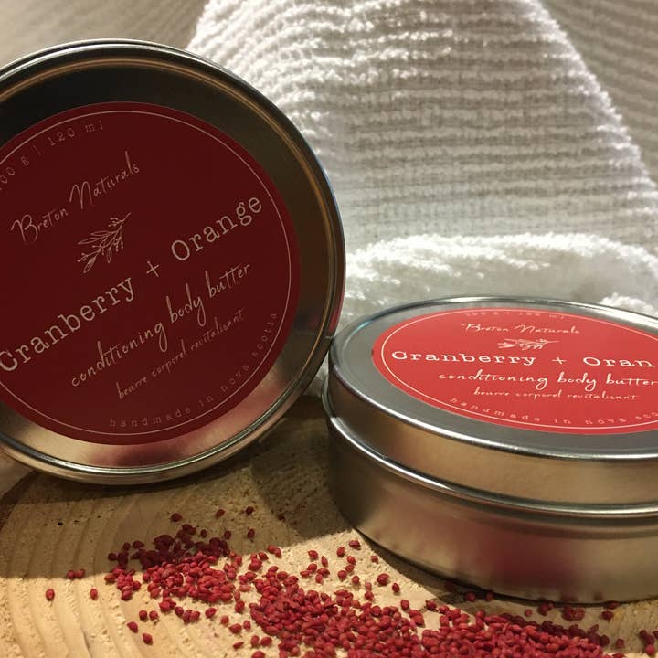 Cranberry + Orange Conditioning Body Butter for wholesale by Breton Naturals