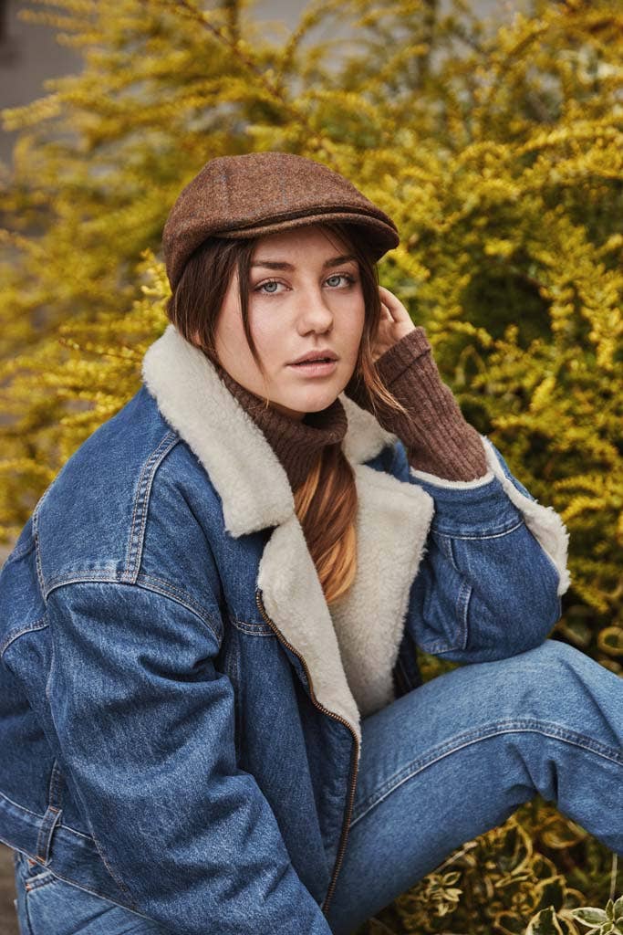 Eurostick – Engroshandel Flat cap - Herre – Sildeben Tweed Panel Flad Cap10