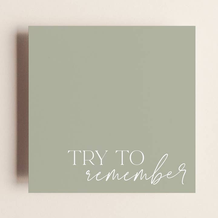 Creativien Studio - Wholesale Sticky Notes - Try to Remember Sticky Notes0