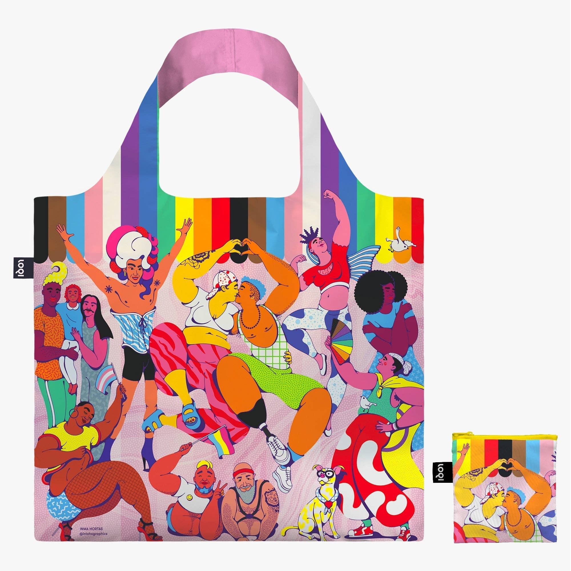 LOQI LLC - Wholesale Tote Bag - Unisex - INMA HORTAS Pride Recycled Bag1